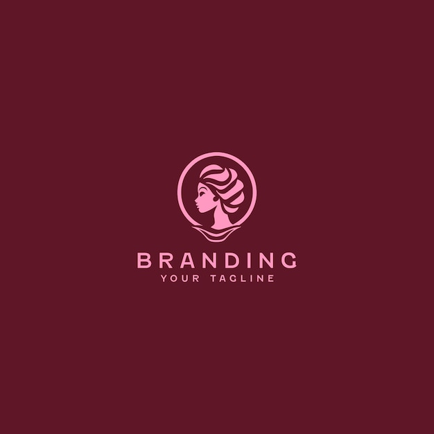 Stylish Woman Logo Design Template