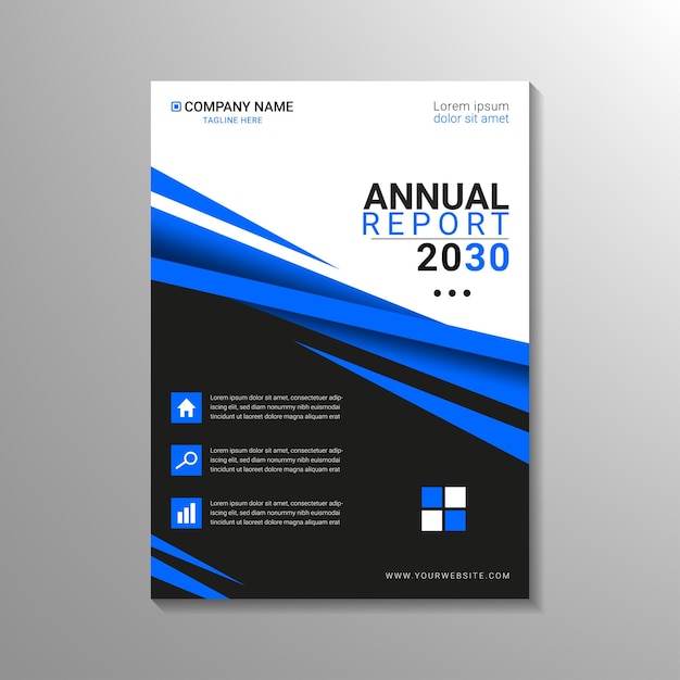 Stylist modern geometric annual report design