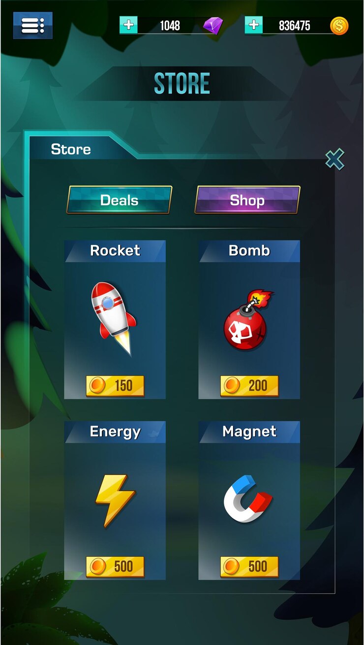 Stylize Game UI elements menu pop up