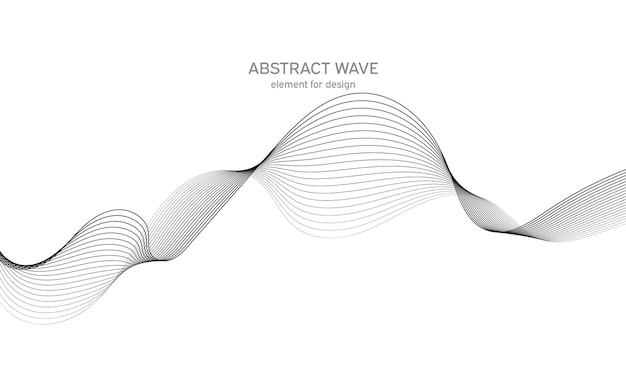 Стилизованный абстрактный фон искусства линии волны.