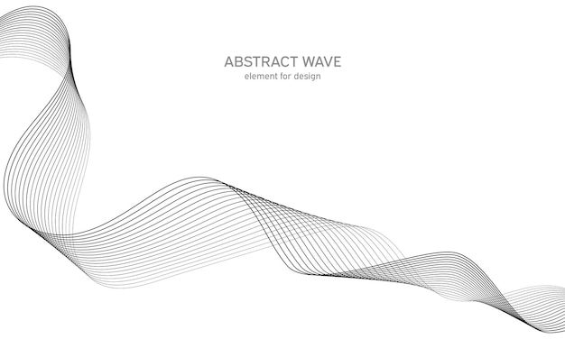 Стилизованный абстрактный фон искусства линии волны.