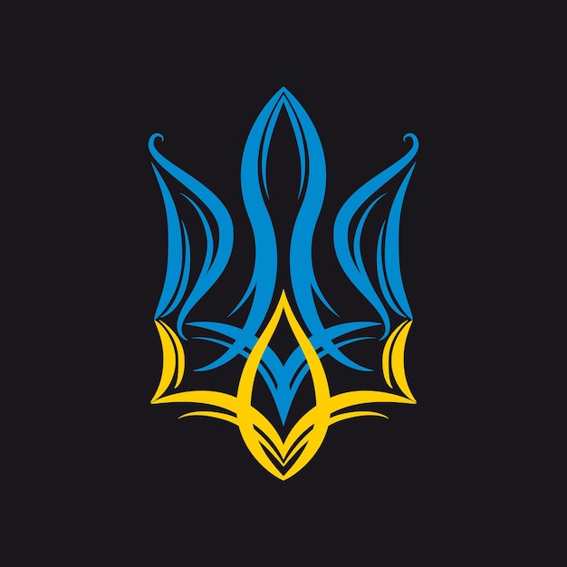 Стилизованный герб Украины.
