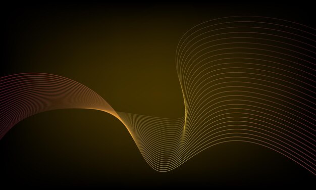 Stylized colorful wave line. Element for design.