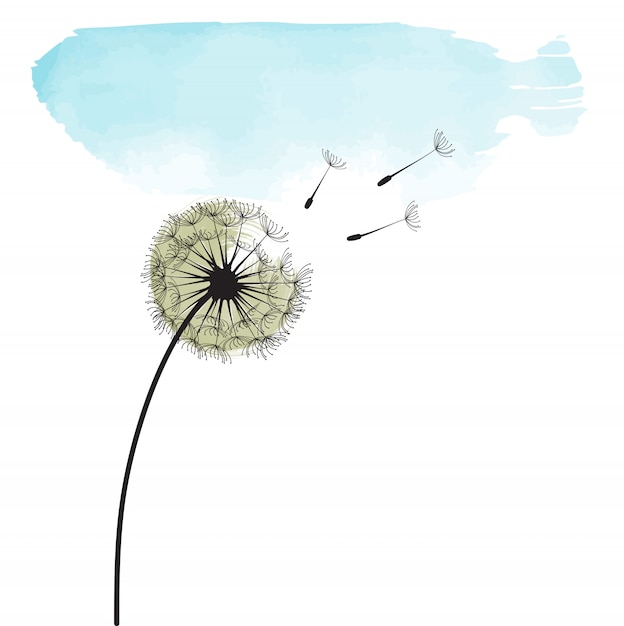 Stylized dandelion