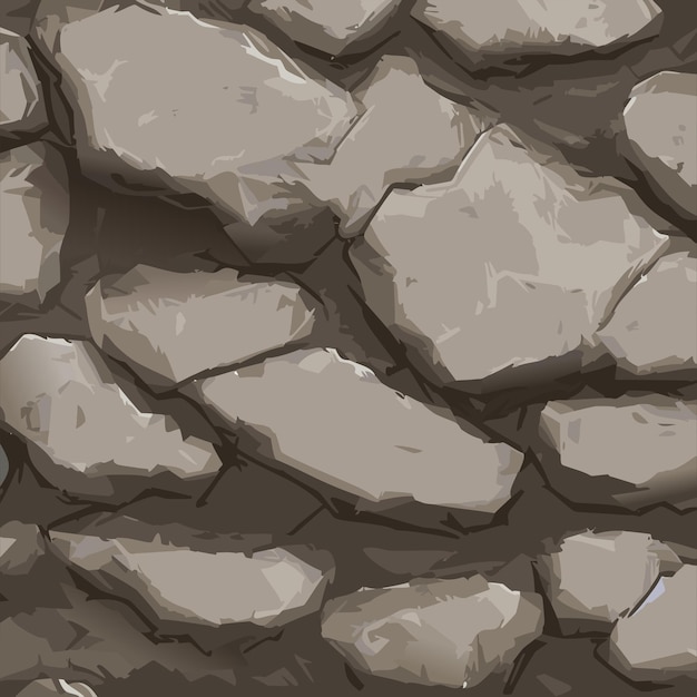 Vector stylized large stone texture