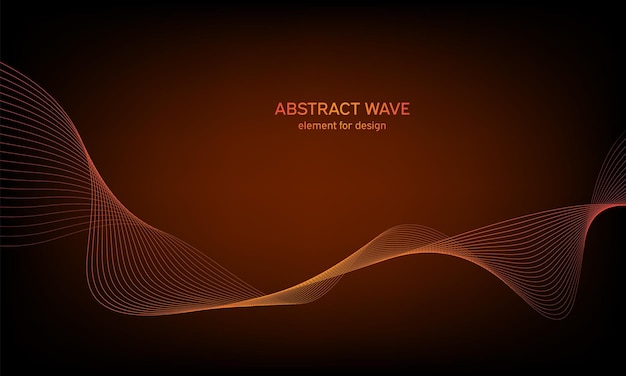 Stylized line Wave element