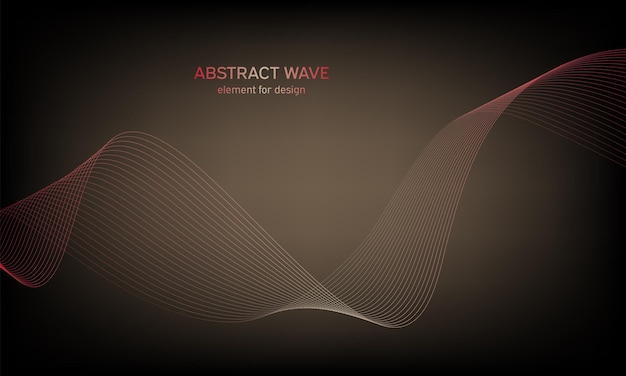 Stylized line Wave element