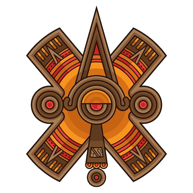 Stylized mayan symbol