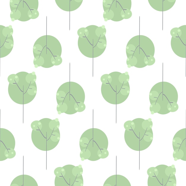 Stylized trees pattern with trees pattern for textile wallpaper home decor