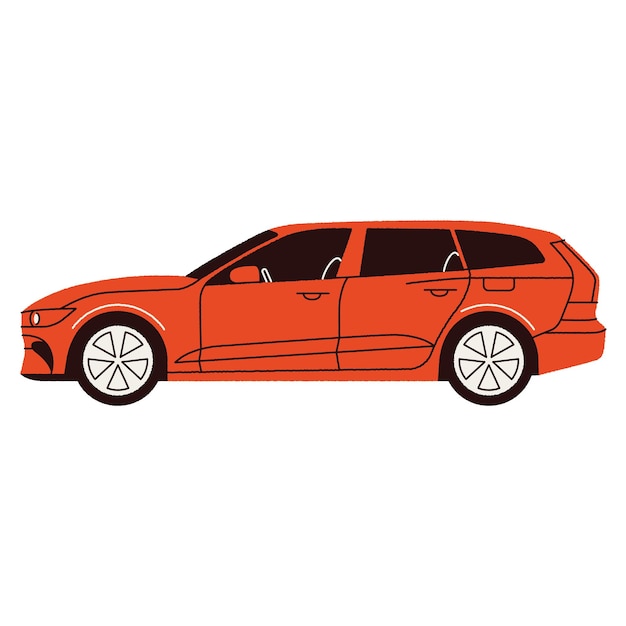 Vector stylized vector illustration of a car