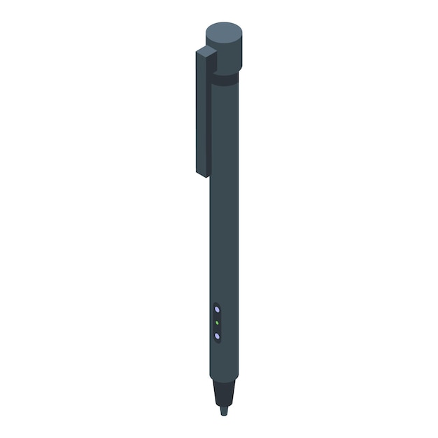 Vector stylus pictogram isometrische vector digitale pen teken tablet