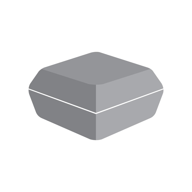 Vector styrofoam lunch box icon