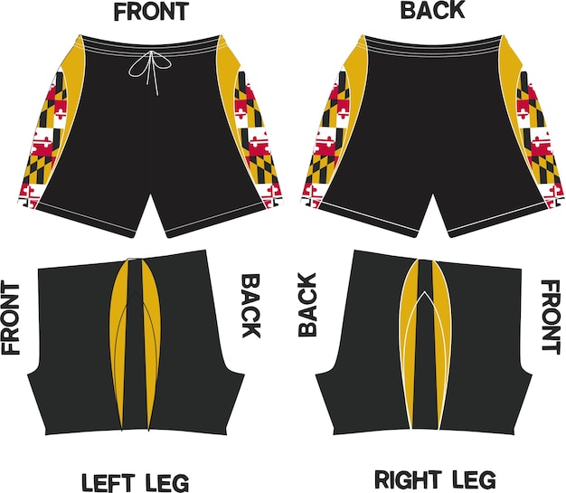 Sublimated Sports Shorts Mock ups