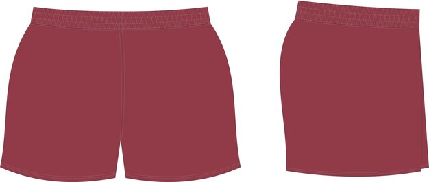 Vector sublimated sports shorts mock ups