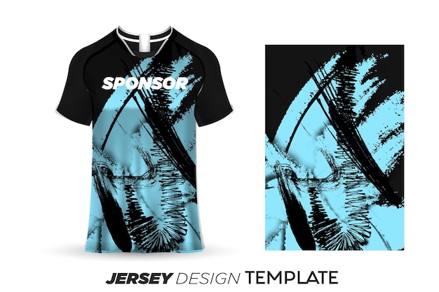 Sublimatie jersey ontwerp voetbal sport jersey sjabloon - sport jersey ontwerp aquarel achtergrond