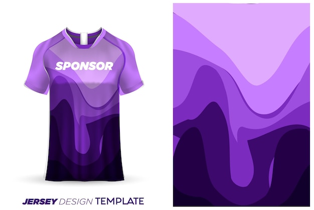 Sublimatie jersey ontwerp voetbal sport jersey sjabloon - sport jersey ontwerp aquarel achtergrond