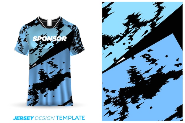 Sublimatie jersey ontwerp voetbal sport jersey sjabloon - sport jersey ontwerp aquarel achtergrond