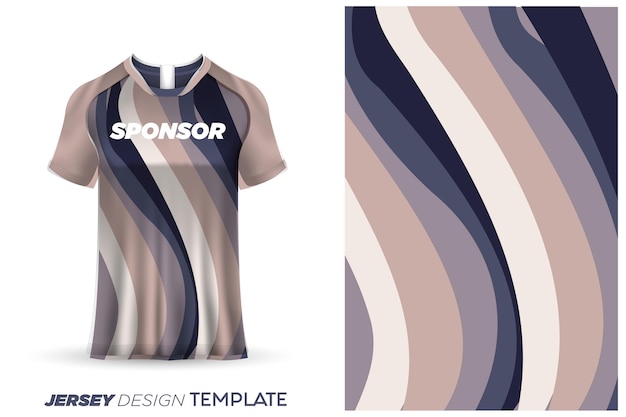Sublimatie jersey ontwerp voetbal sport jersey sjabloon - sport jersey ontwerp