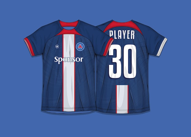 Sublimatie sportkleding ontwerpt sjablonen voor professionele voetbalshirts