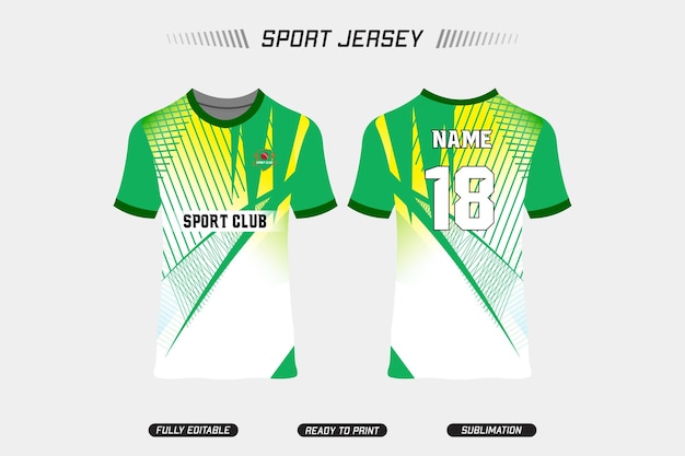 Sublimation Fully printed jersey design Sport jersey design Sport vector jersey design EPS10