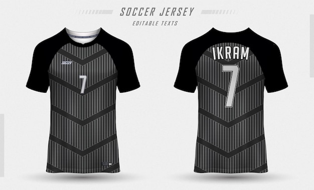 Vector sublimation jersey black by ikram raza