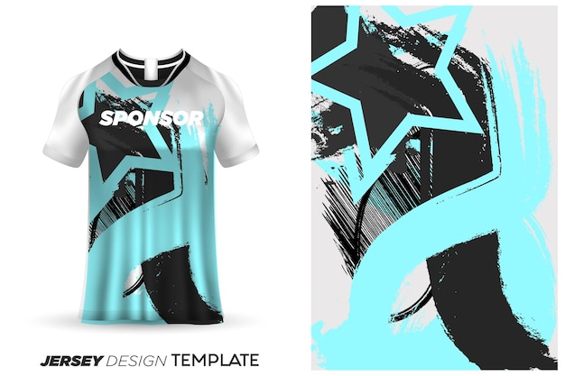 Sublimation jersey design soccer sports jersey template -sports jersey design watercolor background