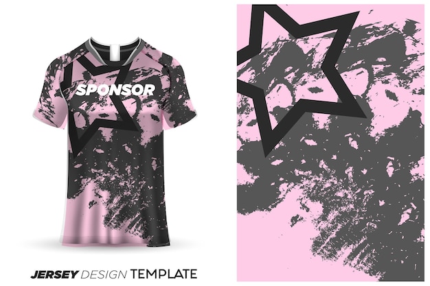 Vector sublimation jersey design soccer sports jersey template -sports jersey design watercolor background