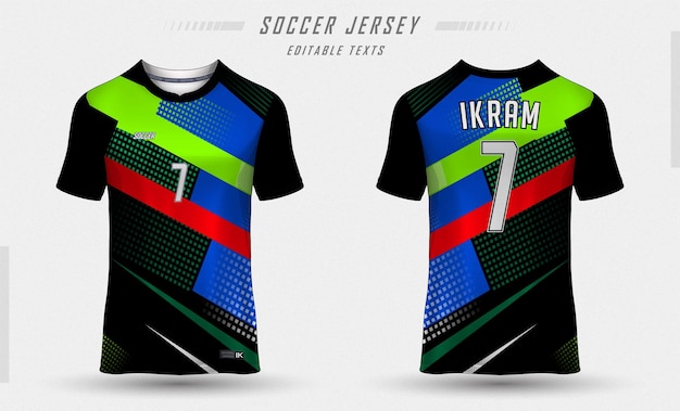 Sublimation Jersey zwart door Ikram Raza