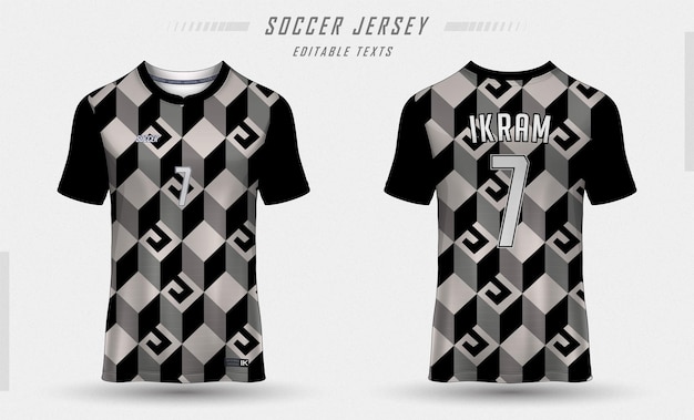 Sublimation Jersey zwart door Ikram Raza