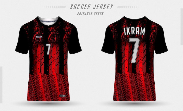 Sublimation Jersey zwart door Ikram Raza