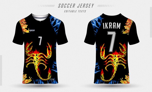 Sublimation Jersey zwart door Ikram Raza