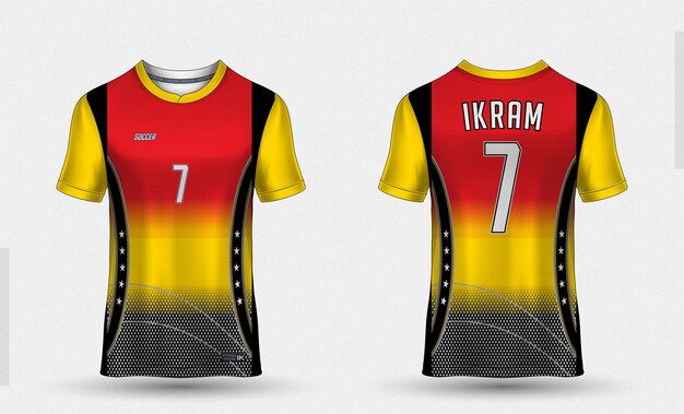 Sublimation Jersey zwart door Ikram Raza