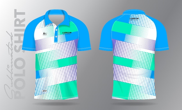 sublimation Polo Shirt mockup template design
