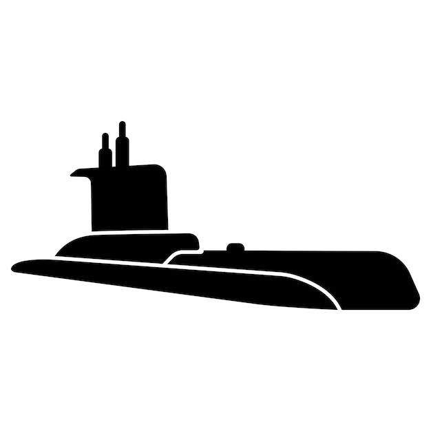 Submarine icon logo vector illustration design