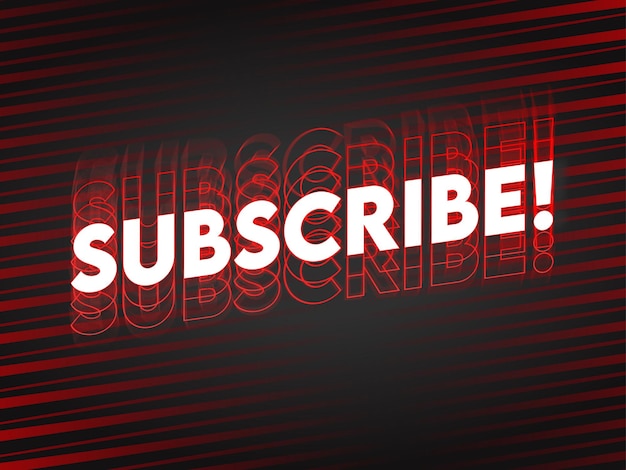 Subscribe banner vector design