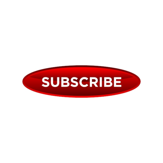 Subscribe button website vector template