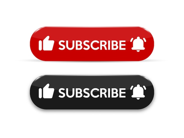 Subscribe call bell button and thumbs up channel subscription button blog social media button.