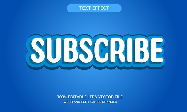 Subscribe Gradient Text Effect