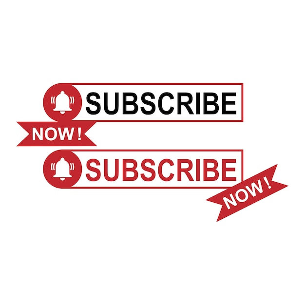 Subscribe now icon logo button template