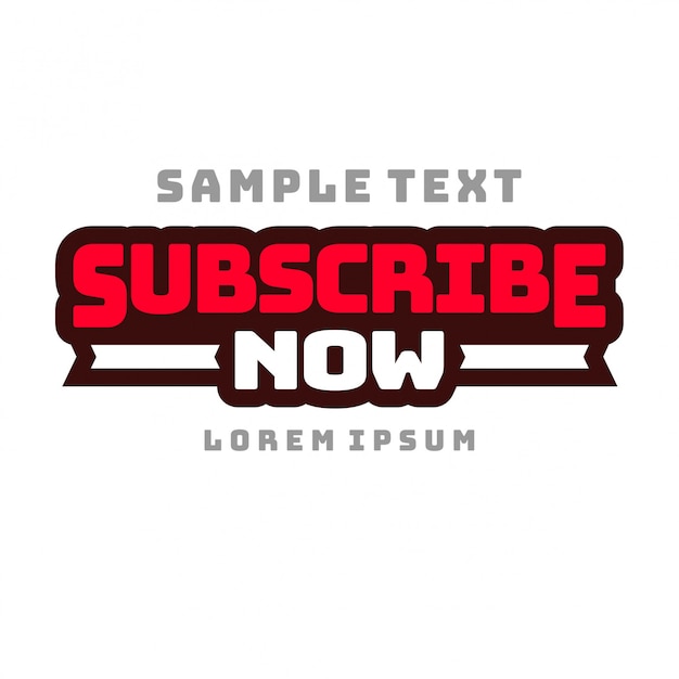 Subscribe now vector template