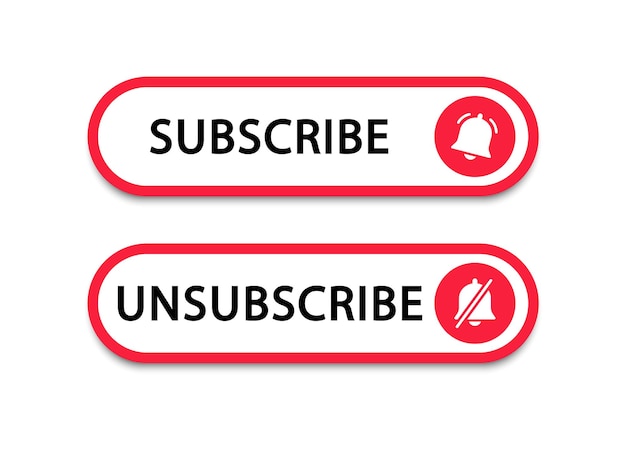 Subscribe red button Subscribe to video channel