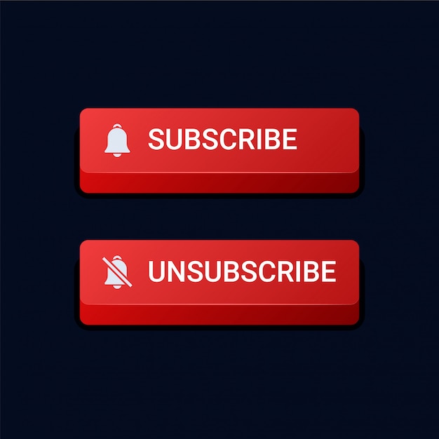 Subscribe and unsubscribe buttons