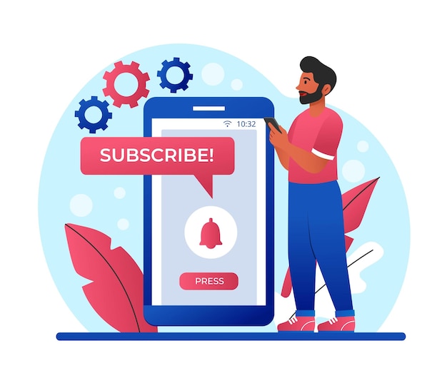 Vector subscriber with smartphone