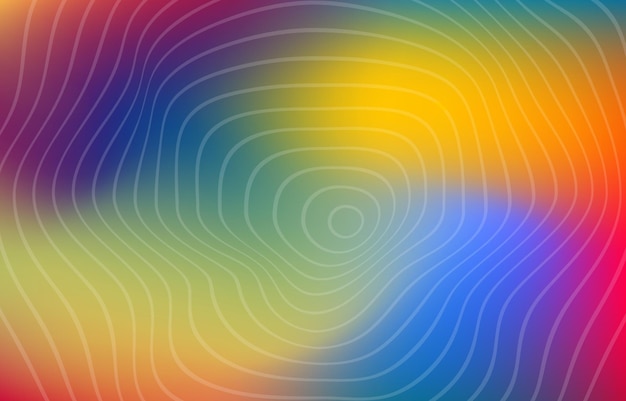 Vector subtiele gradiënt achtergrond kleurrijke golfcirkellijn