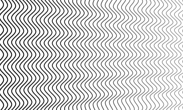 微妙なエレガントなミニマリストの曲線の流れるようなラインパターンバナーきれいな白い幾何学模様