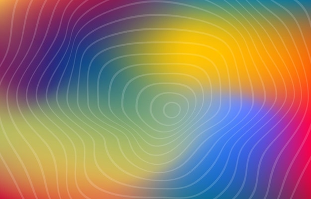 Subtle gradiend background colorful wave circle line