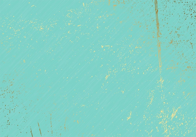 Subtle turquoise vector texture overlay Abstract gold splattered glamour background Dotted grain