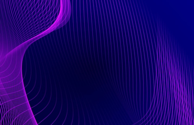 A subtle wavy design in purple hue on a blue background