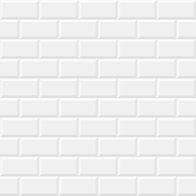 Vector subway tile seamless pattern white kitchen ceramic