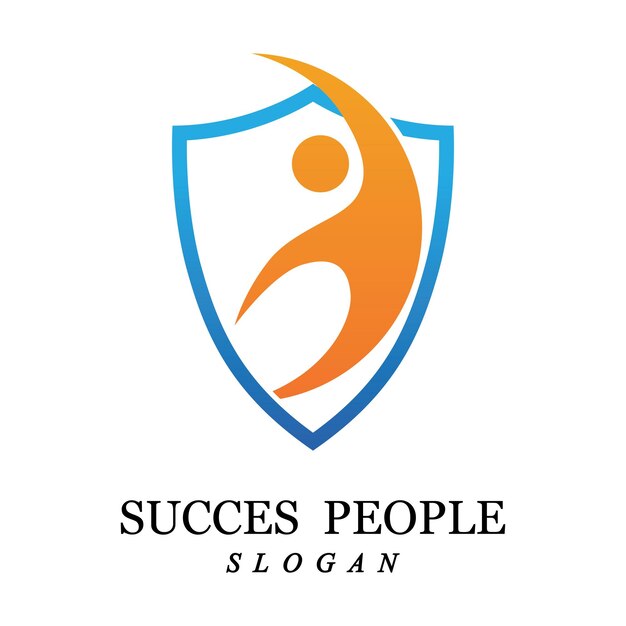 Succes mensen logo vector en illustratie